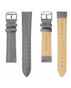 Montre Netty en Cuir & Diamant grise