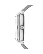 Montre Netty en Cuir & Diamant grise