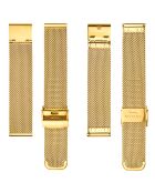 Montre Coralie en Acier & Diamant dorée