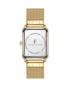 Montre Coralie en Acier & Diamant dorée