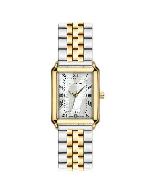 Montre Coralie en Acier & Diamant doré/argenté