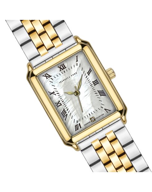 Montre Coralie en Acier & Diamant doré/argenté