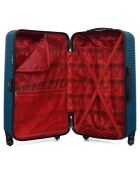 London Long Stay Koffer met 4 wielen 75 cm pauwblauw