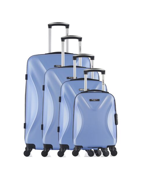 4 4-Rad-Koffer 75/65/55/46 cm Garibaldi-M goldblau