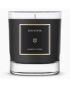 Bougie parfumée Obsidian Black Ambre & Thym - 1 mèche 75h