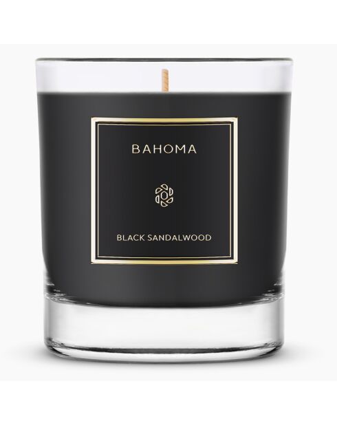 Bougie parfumée Obsidian Black Bois de Santal Noir - 1 mèche 75h