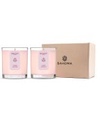 2 aromatische Duftkerzen nach Kirschblüten - 1 Docht 55g