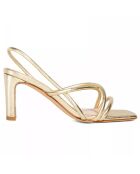 Sandales en Cuir Mila dorées - Talon 7 cm