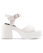 Sandales Louise blanches - Talon 8 cm