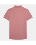 Polo Slim Fit uni Piqué rose