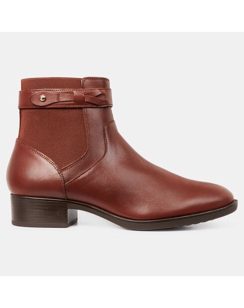 Boots en Cuir Felicity marron