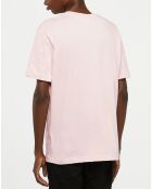T-Shirt manches courtes Uni Rd rose clair
