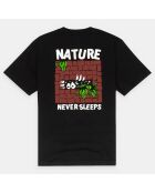 T-Shirt 100% Coton Bio Never noir