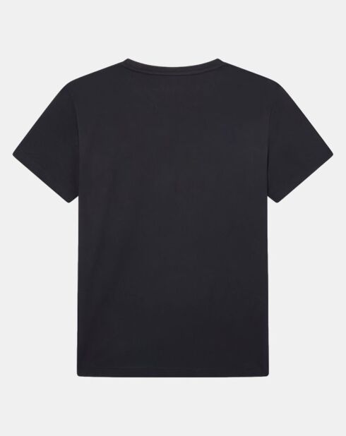 T-Shirt manches courtes uni Pima noir