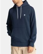 Sweat à capuche Cornell class bleu marine