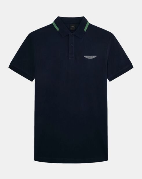 Polo Regular Fit Aston Martin Racing Détail Col bleu marine