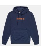 Sweat à capuche Wave bleu marine