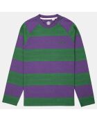 T-Shirt Blunt 3.0 rayé Ls vert/violet