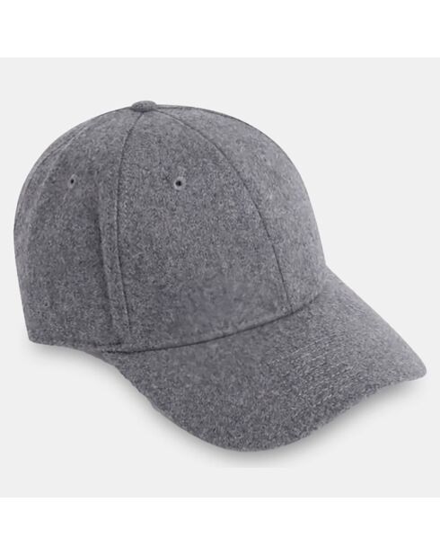 Casquette en Laine mélangée Flanelle grise