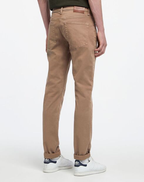 Pantalon Chino Slim Fit Wash beige