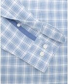 Chemise Slim Fit Oxford à carreaux bleu/blanc