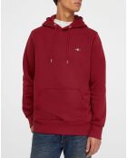 Sweat Hood uni bordeaux