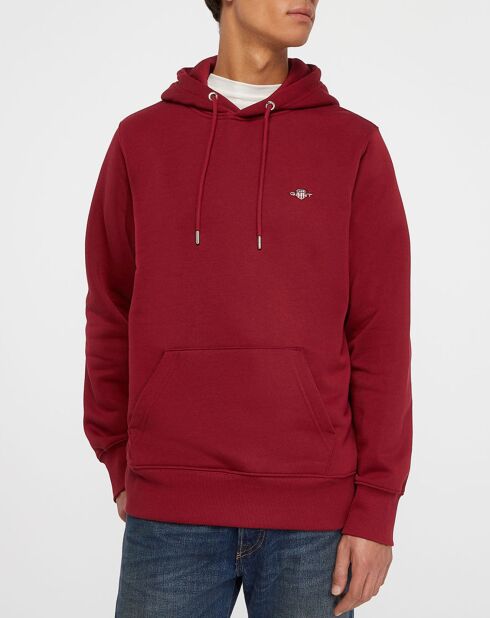 Sweat Hood uni bordeaux