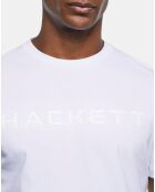 T-Shirt manches courtes Hackett Face blanc