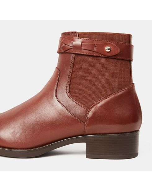 Boots en Cuir Felicity marron