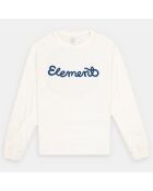 T-Shirt 100% Coton Bio Chicago Il Ls écru