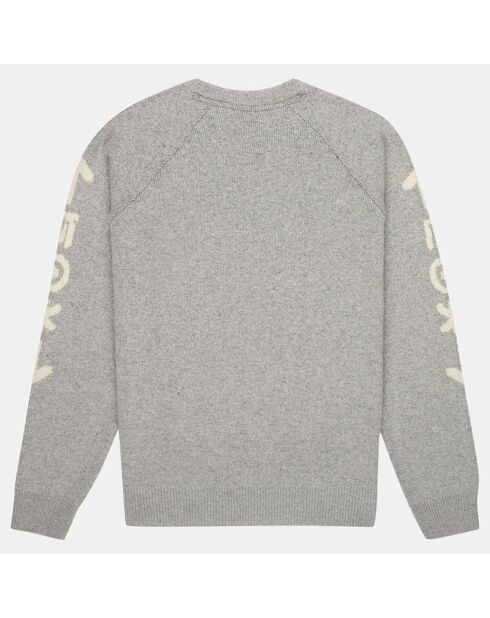 Pull en Laine mélangée Hiker Crew gris