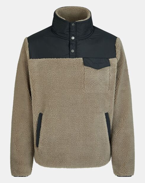 Veste Polaire 1/2 Zip beige