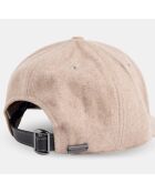 Casquette en Laine mélangée Flanelle beige