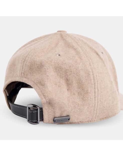 Casquette en Laine mélangée Flanelle beige