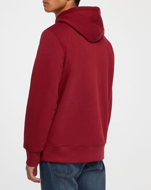 Sweat Hood uni bordeaux
