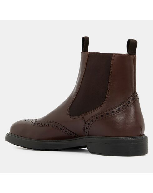 Chelsea boots en Cuir Tiberio cognac