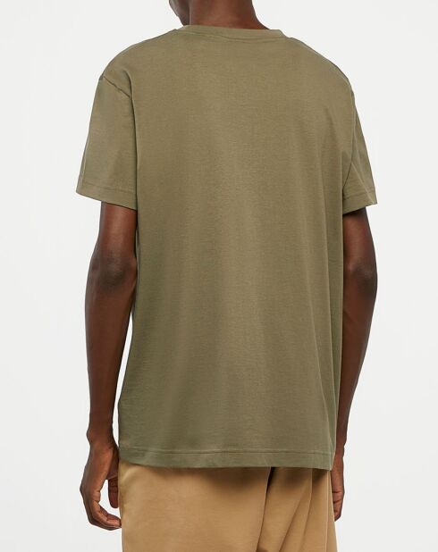 T-Shirt manches courtes Uni Blaosn Brodé T/T kaki