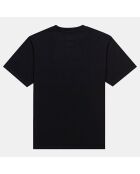 T-Shirt 100% Coton Bio Basic Pocket Label noir