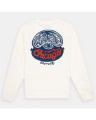 T-Shirt 100% Coton Bio Chicago Il Ls écru