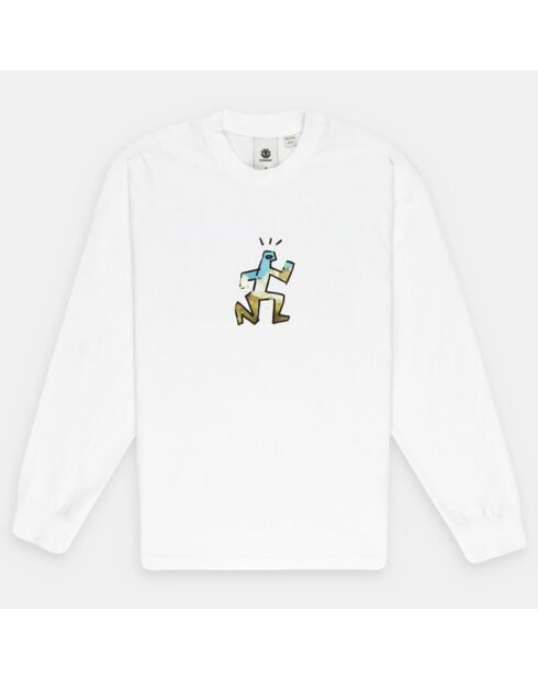T-Shirt 100% Coton Bio Nature Calls Ls blanc