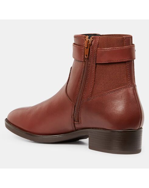 Boots en Cuir Felicity marron