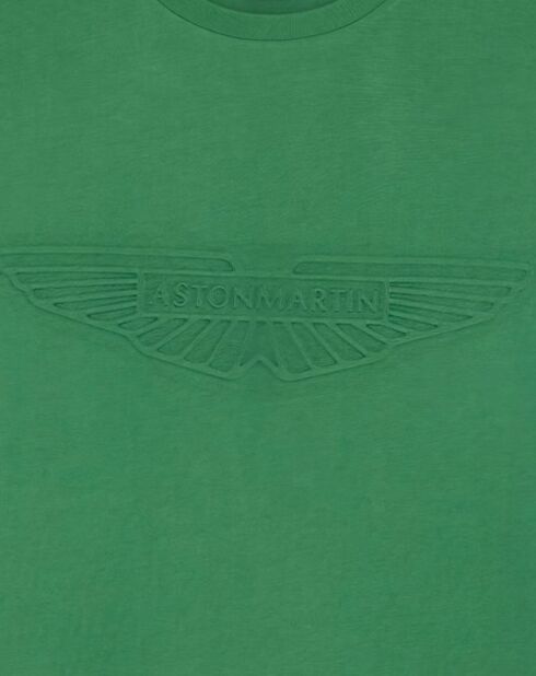 T-Shirt manches courtes Aston Martin Racing Embossé vert clair