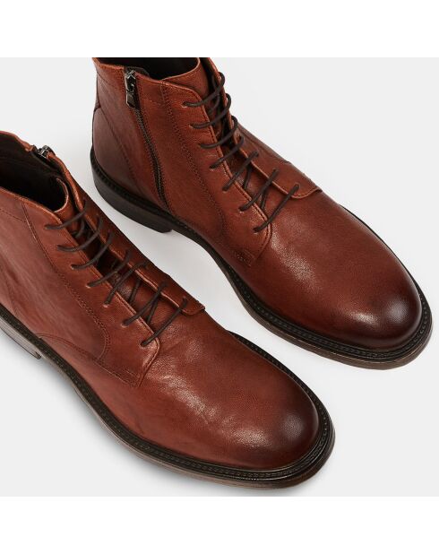 Boots en Cuir Aurelio marron