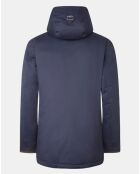 Parka à capuche Canvas bleu marine