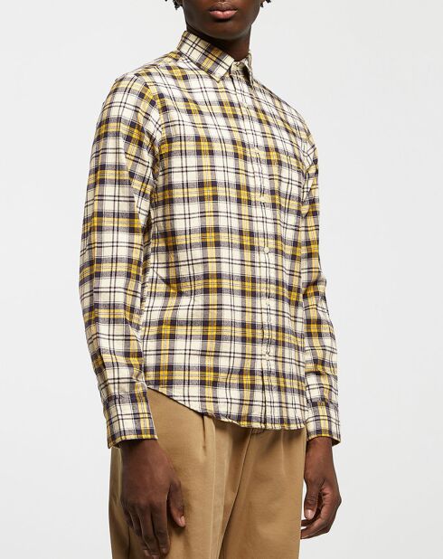 Chemise Regular Fit Tartan jaune/multicolore