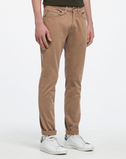 Pantalon Chino Slim Fit Wash beige