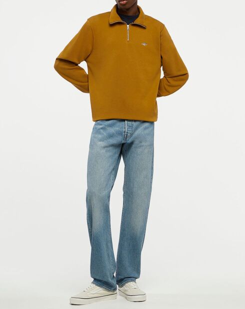 Sweat 1/2 Zip uni camel