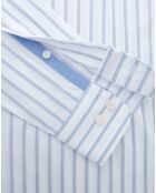 Chemise Slim Fit Smart à rayures bleu/blanc