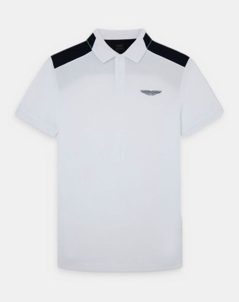 Polo Regular Fit Aston Martin Racing Colorblok blanc