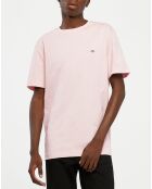 T-Shirt manches courtes Uni Rd rose clair